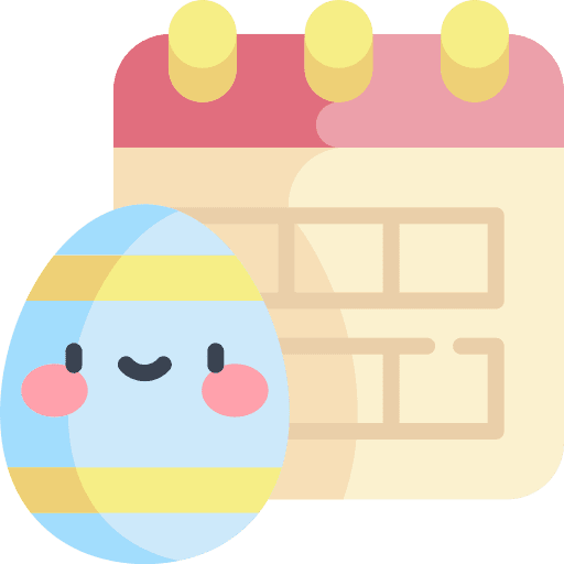 Easter calendar easter event icon