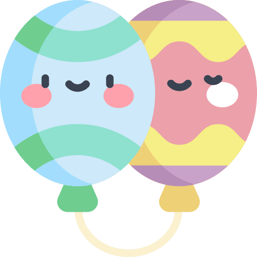 Balloons holidays easter egg balloons icon