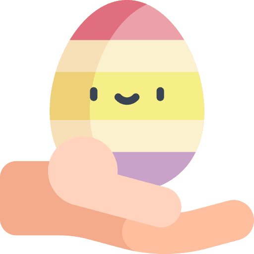 Easter egg easter celebration hand icon