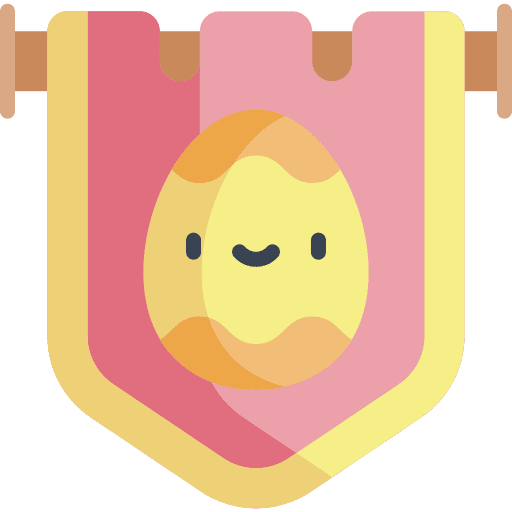 Easter egg painting egg art banner icon