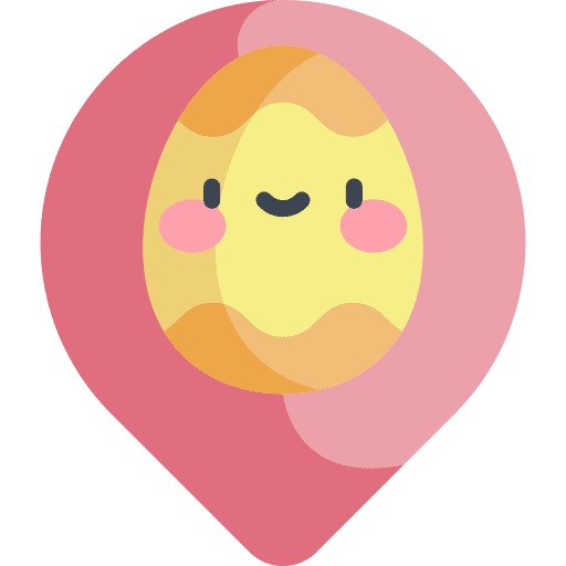 Easter egg placeholder art easter icon