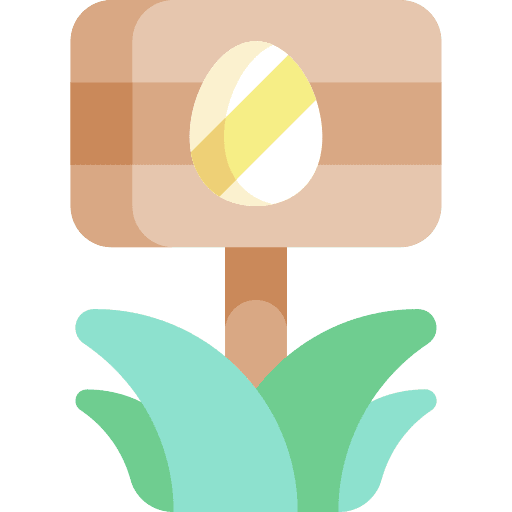 Egg hunt egg hunt direction signaling icon