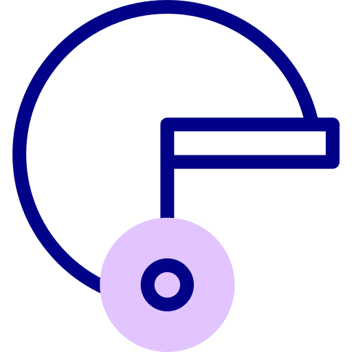 American football equipment helmet sports and competition icon