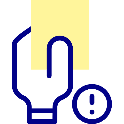 Yellow card referee soccer football referee icon