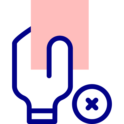 Red card sportive warning red card icon