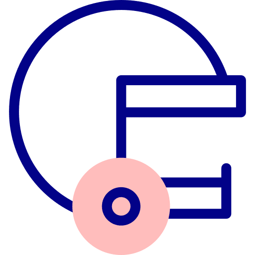 Baseball helmet equipment sports and competition helmet icon