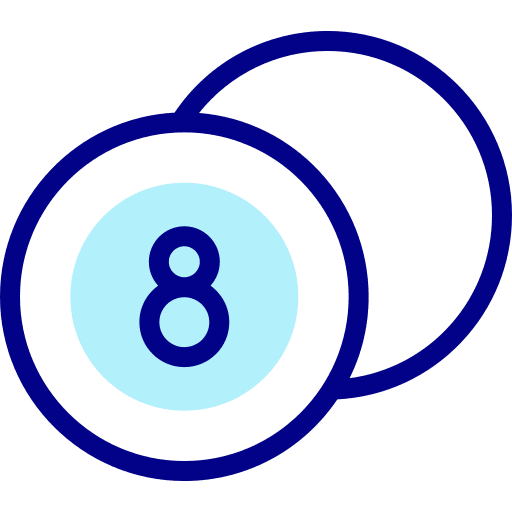 Billiard pool ball billiard eight ball icon