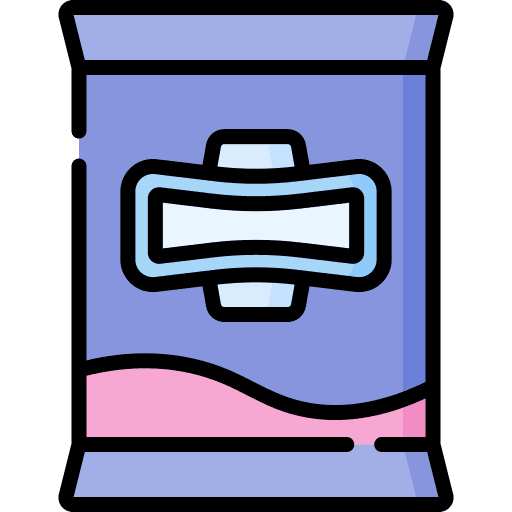 Sanitary pad pad sanitary box icon