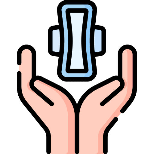 Sanitary pad period sanitary pad menstruation icon