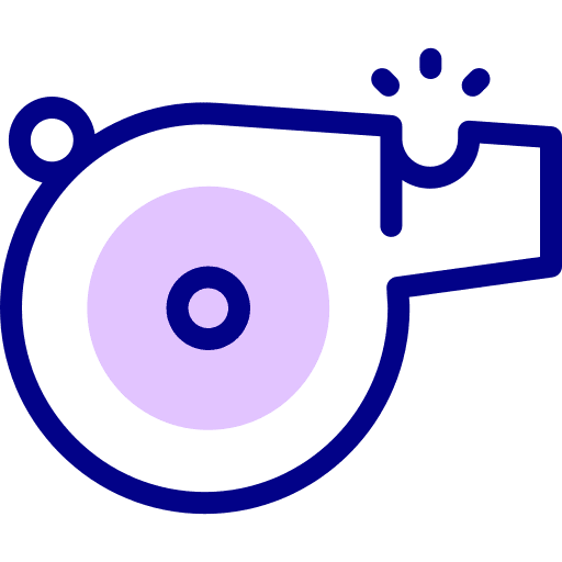 Whistle game break sports and competition icon