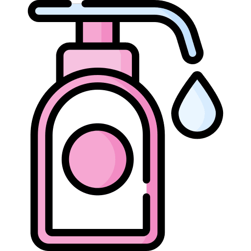 Handwash liquid soap healthcare and medical soap icon