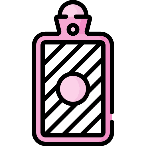 Hot water bottle warm wellness water icon