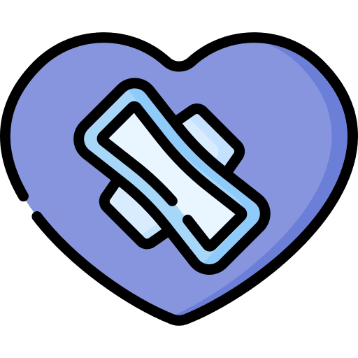 Love menstruation sanitary napkin love icon