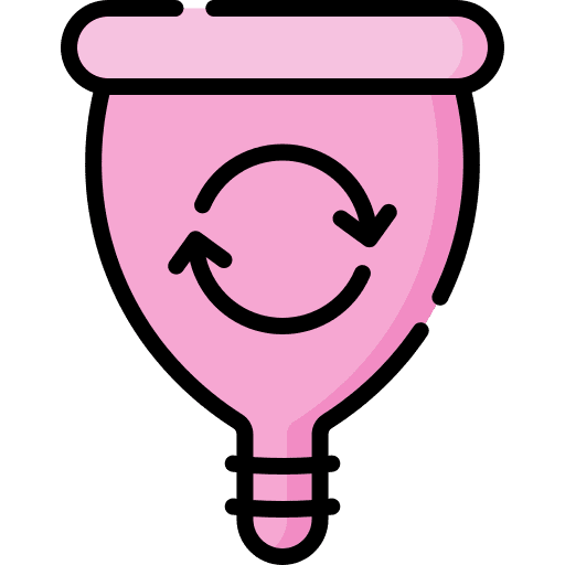 Menstrual cup healthcare and medical sanitary women icon