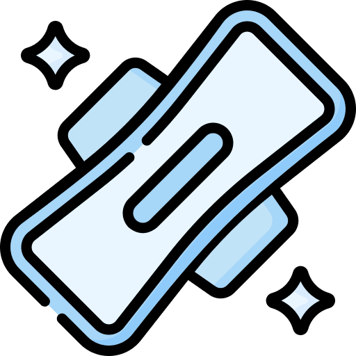 Sanitary pad pad healthcare and medical women icon