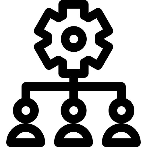 Administration gear user organization icon