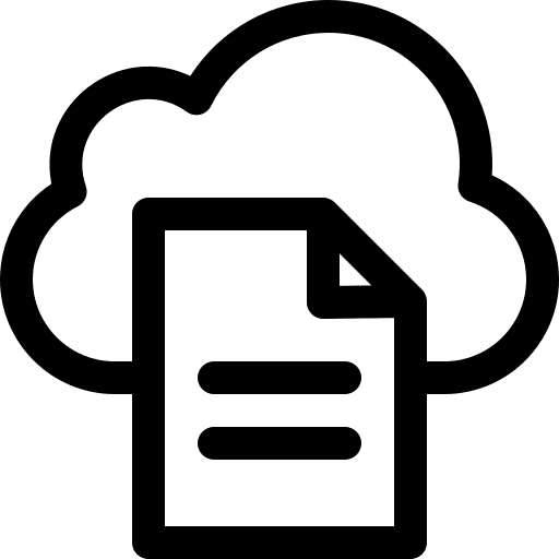 Cloud cloud document file icon