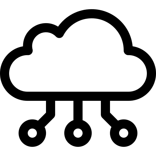 Cloud computing connect cloud computing cloud server icon