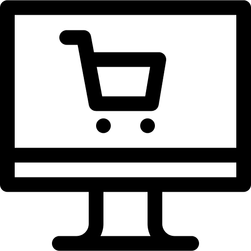 Online shopping electronics online store ecommerce icon