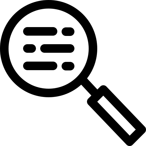 Search magnifier loupe search icon