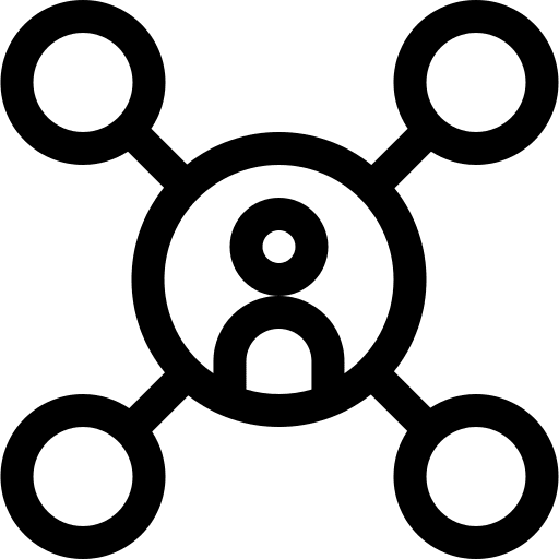 Social network networking afro user icon