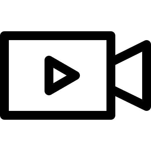 Video camera movie cinema entertainment icon