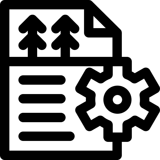 Content management content management setting implement icon