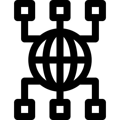Global network world connection global network icon