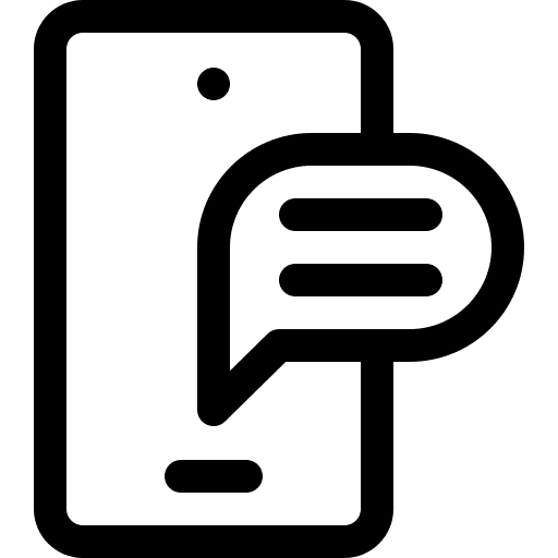 Message smartphone electronics chat box icon