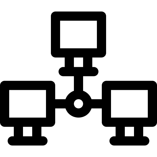 Network electronics monitor connectivity icon