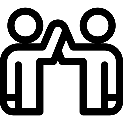 Teamwork afro teamwork business and finance icon