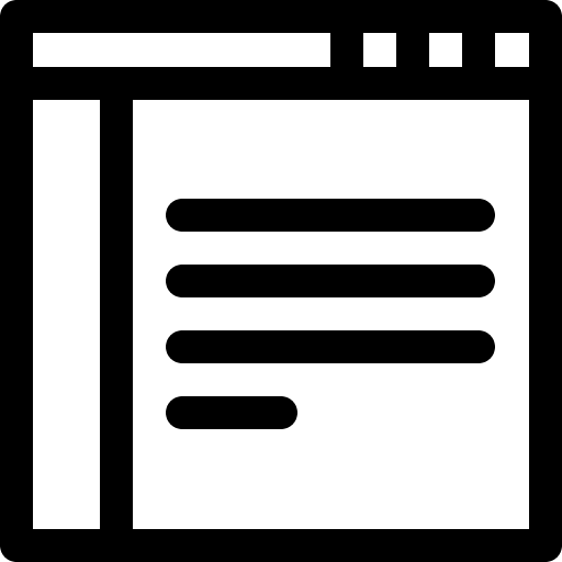 Browser web page seo and web internet icon