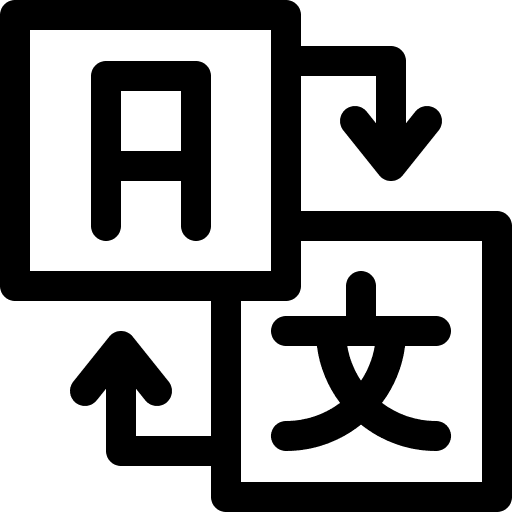 Translation translator arrow language icon