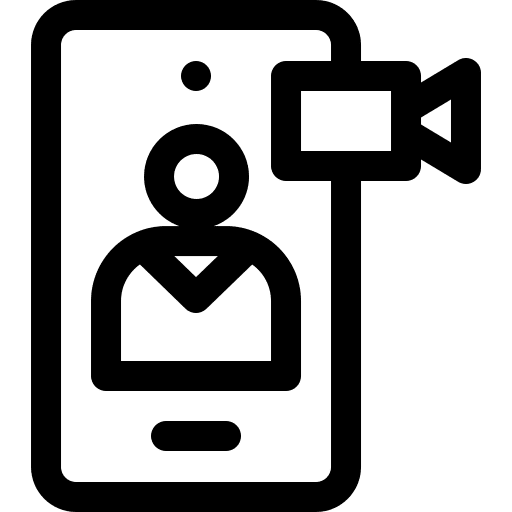 Video call video camera smartphone electronics icon