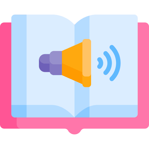 Audio book disabled person multimedia play icon