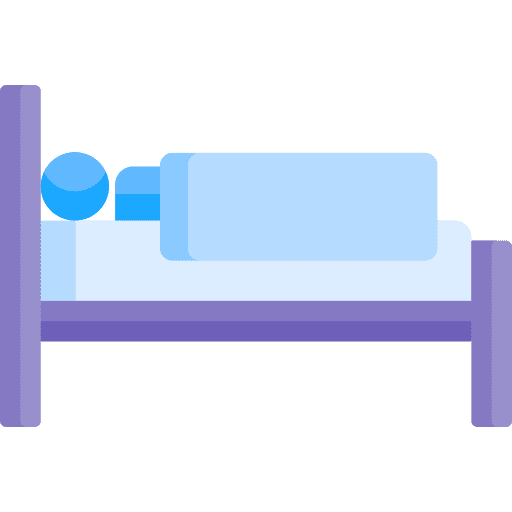Hospital bed injury medical patient icon