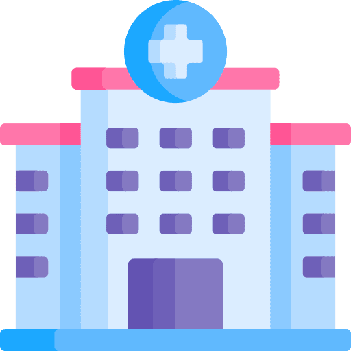 Hospital hospital health clinic healthcare and medical icon
