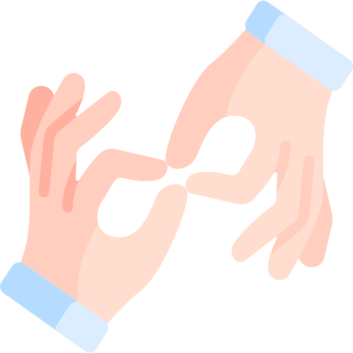Sign language gesture communication symbol icon