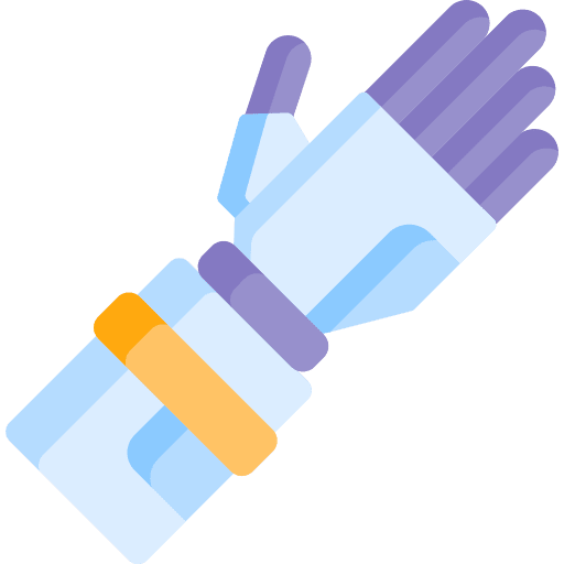 Prosthetic replacement prothesis robotic arm icon