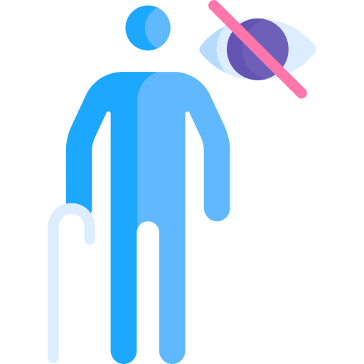 Blind people inclusive blind icon