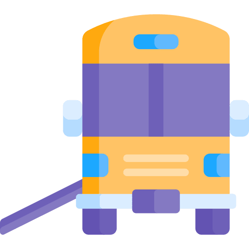 Bus inclusive accessibility ramp icon