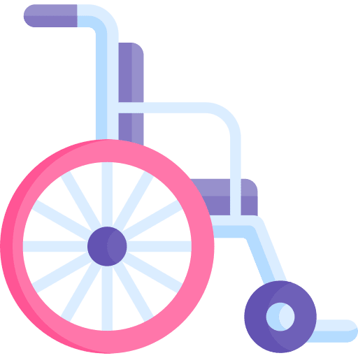 Wheelchair healthcare and medical accessibility inclusive icon