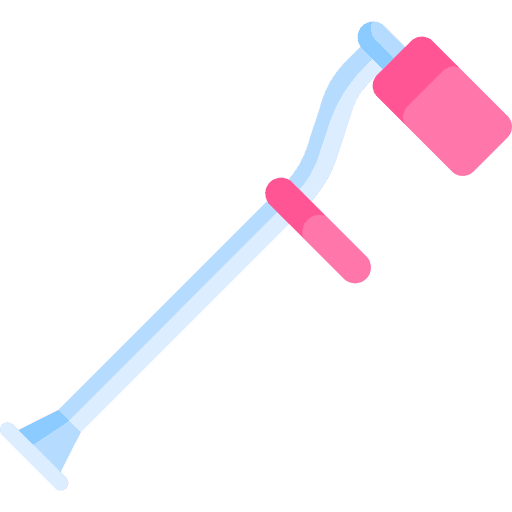 Crutch orthopedic healthcare and medical healthcare icon