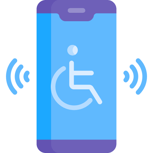 Smartphone disabled electronics disability icon