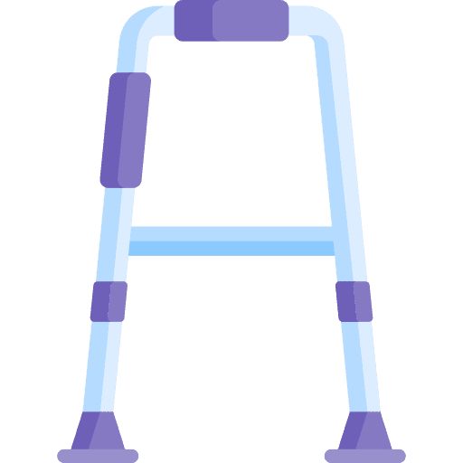 Walking aid elderly therapy walk icon