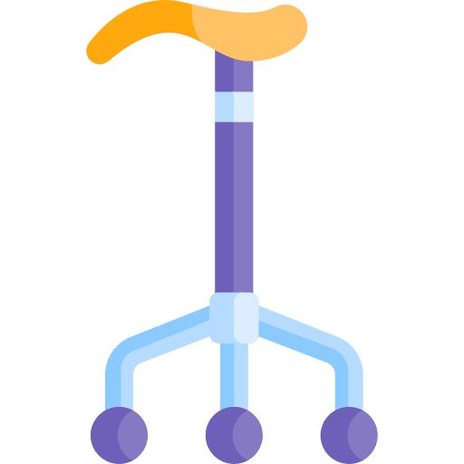 Walking stick helping walk old stick icon