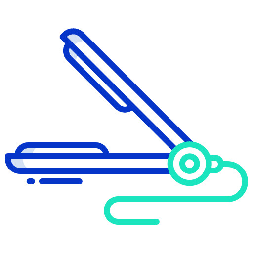 Hair iron hair straightening beauty hot icon