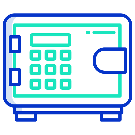Safe box safe box bank savings icon