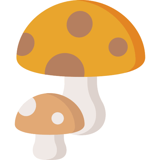 Mushroom food vegan food and restaurant icon