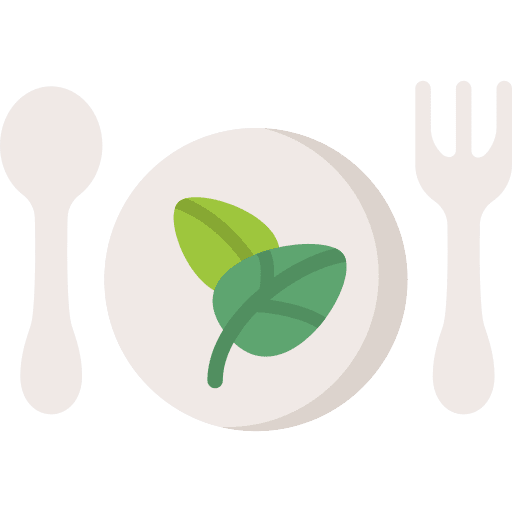 Plate spinach plate dish icon